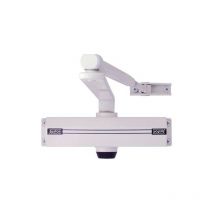 Justor - Ferme-porte hydraulique ch 2-3 blanc avec arrêtoir - talla