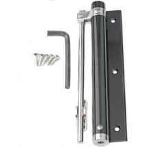 Jormftte - Ferme-porte en alliage d'aluminium léger, poids plume léger, à ressort, réglable, assemblé automatiquement pour une utilisation