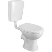 Creavit - Fermer Toilettes jumelées, Bouton double flûte 4,5/6l, blanc