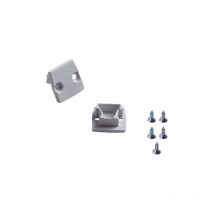 Fermetures pour profilés en aluminium stopper - Gris - Matériau plastique