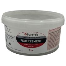 Fermit Feuerzement 3 Kg Feuerfester Zement Ofenbau Feuermörtel Ofenbaumörtel