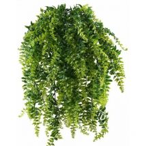 Hoopzi - Fern Artificial Plants Hanging Plants Artificial Green Plants Plastic Plants For Outdoor Balcony Potted Wedding Garden Decoration 2pcs