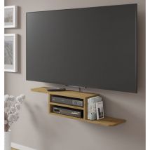 Bim Furniture - Mobile porta tv sospeso minimal dedal cm 90x22x20h Rovere