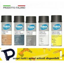 Primer fondo vernici speciali metallo alluminio polistirolo legno interno e esterno rapida essiccazione – per vernici con effetti speciali - Ferox