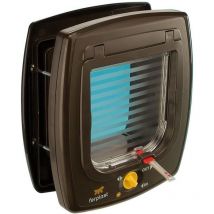 Swing 7 – Tür mit Magnetschloss für kleine Hunde und Katzen, braun - Ferplast