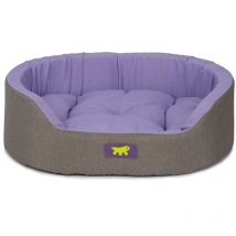 Ferplast - dandy colours Lit d'intérieur pour chien et chat, en coton avec coussin amovible dandy. Variante 55 - Misure: 55 x 41 x h 15 cm - Lilac