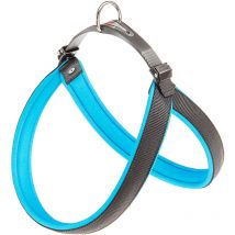 Ferplast - agila fluo 3-9 Harnais ergonomique pour chiens avec fermeture avec micro-régulation.. Variante 7 - Mesures: a=b 63-71 cm 25 mm - Bleu