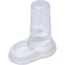 Ferplast - azimut Distributeur de croquettes ou eau de différentes tailles et couleurs. Variante 600 - Misure: 12.5 x 19 x h 19.5 cm - 0.6 l - Blanc