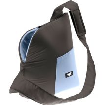 Bijoux Borsa per il trasporto di gatti e piccoli cani bijoux in cotone lavabile con tracolla regolabile, tasca porta accessori e cinghietta di