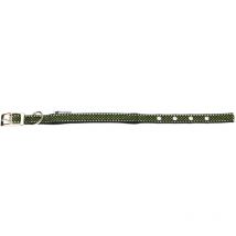 Daytona deluxe c Collier pour chiens réfléchissant rembourré. Variante C15/35 - Misure: a: 27-35 cm b: 15 mm - Vert - Ferplast