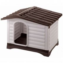 Doghouse Villa 90 Grey 88x72x65 cm 87255099 Ferplast Grey