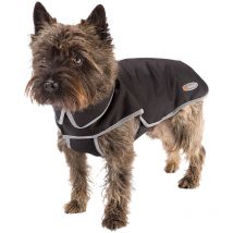 Ferplast - techno Manteau imperméable et réfléchissant pour chiens avec collier intégré.. Variante 55 - Misure: a: 49-53 cm c: 55 cm - Noir