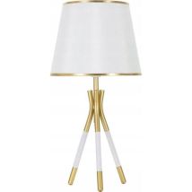 Ferretti Triply Tischlampe Weiß Und Gold 57 Cm