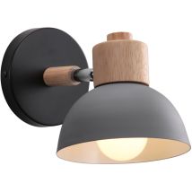 Wottes - Applique da Parete Retrò Ferro Battuto E27 Illuminazione Industriale Interni Lampada da Parete Camera da Letto Soggiorno Corridoio Ø15CM