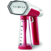 Ufesa GS1600 Ferro da Stiro Verticale a Vapore, 1600 W, Vapore 30g /min, Elimina Pieghe, Odori, Virus e Batteri, Rosso