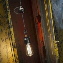 Pendelleuchte Vintage C660/1 – 1 x 53W E27 – Durchmesser: 11 cm – Höhe: maximal 150 cm – Ferroluce