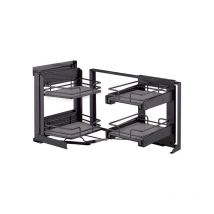 Ferrure d'angle smart corner extractible anthracite - Sens : Gauche Vibo