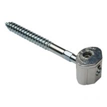 Ferrure d'assemblage midi ut railbolt - Pour panneau d'épaisseur mini : 14 mm - Distance de perçage : 42 à 49 mm - Longueur : 102 mm - Perçage : ø 25