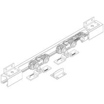 Ferrure de porte coulissante 40 nt 50-84cm