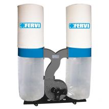 Aspirateur a copeaux avec double sac sur roulettes 230v Fervi 0496