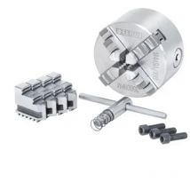 M449A/100 Mandrino a 4+4 griffe di precisione autocentrante per tornio - Fervi