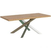 Ausziehbarer Tisch 90x180/230 cm Versalux entrindete Eiche, Beine 4/A