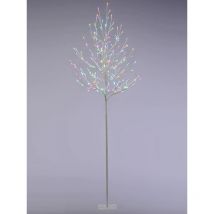 Festive - Indoor or Outdoor Christmas Aurora Multi Coloured Led Twig Tree - 180cm