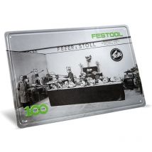 Festool 100 Jahre Blechschild Retro Messestand, limitierte Auflage