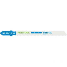 Festool - 204270 Jigsaw Blades - Pack of 5 - Metal Steel / Stainless Steel hs 75/1.2 BI/5