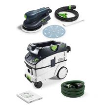 Festool - aspirateur ctl 26 e 574947 + ponceuse orbitale ets ec 150/5 eq cod. 575043