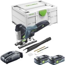 Festool - carvex psc 420 EB-Basic Akku Pendelstichsäge 18 v 120 mm Brushless + 2x Akku 4,0 Ah + Schnellladegerät + Systainer