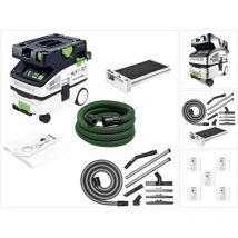 Ctl mini i cleantec aspirateur mobile 10l classe de poussière l ( 574840) + accessoires de nettoyage supplémentaires - Festool