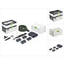 Ctmc sys hpc 4,0 I-Plus Aspirateur sans fil mobile 36 v ( 2x 18 v ) Classe de poussière m ( 576942 ) + 4x batterie 4,0 Ah + chargeur + Systainer