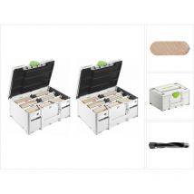 2x ds/xl D12/D14 128 bu domino xl 128 pcs. assortiment de chevilles ( 2x 576792 ) - Festool