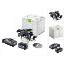 Festool - hkc 55 EB-Basic Scie circulaire sans fil 18 v 160 mm Brushless + 1x batterie 5,0 Ah + chargeur + Systainer