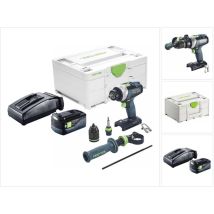 Festool TDC 18/4 I-Basic Perceuse-visseuse sans fil 18 V 75 Nm Brushless + 1x batterie 5,0 Ah + chargeur + Systainer