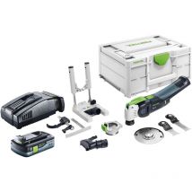 Vecturo osc 18 E-Basic Set Akku Oszillierer 18 v Starlock Max Brushless + 1x Akku 4,0 Ah + Schnellladegerät + Systainer - Festool