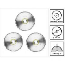 Festool - W60 Lame de scie circulaire wood universal 260 x 2,5 x 30 mm - pour scies à onglets radiales KS120 et KS88 - 3 pcs. (3x 494604)