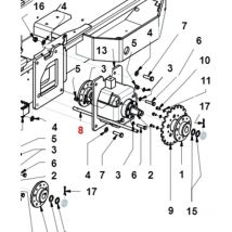 Feststellbremswelle turboloader original Gianni Ferrari 01.40.20.0041