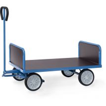 Fetra Handwagen Mit 2 Stirnwänden Vollgummibereifung, 1000x600 Mm Ladefläche