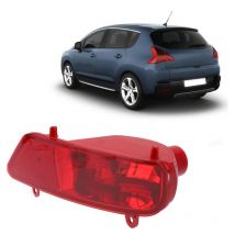 Feu arrière de brouillard pour voiture, Accessoires de Voiture de Remplacement Compatible pour Peugeot 3008 5008 2009-2016 (Droite)