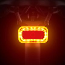 Feu arrière de vélo Intelligent, Feux arrière de vélo à détection de freinage Rechargeables par usb, Eclairage de sécurité pour Bicyclette par led