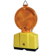 Voyant de chantier jaune LED double face – 4015448920694 – Émission lumineuse clignotante et constante – 10 pièces