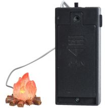 EDM - Flamme led pour crèche 2xaa 3x3x3cm