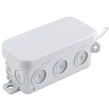 Feuchtraum Mini-kabel-abzweigdose Aufputz 85 X 45 X 40 Mm - Ip54 - Vde-geprüft - Aus Pe Grau
