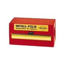 Feuille clinquant laiton 150x2500x0,025mm Record 1 pcs