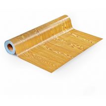 Papier décoratif auto-adhésif Couleur hêtre Motif grain de bois naturel 90 x 400 cm