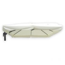 Gardeness - Feuille de rechange en polyester 3x4 mt avec mantuan pour parapluie Palo latérale