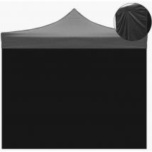 Divina Home - Feuille latérale de remplacement imperméable noire 3x2m pour tonnelle pliable