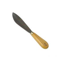 Couteau à mastiquer Feuille laurier courbée Savy